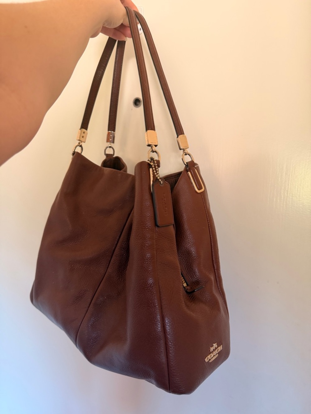 COACH Leather Shoulder Tote - Picture 14 of 14